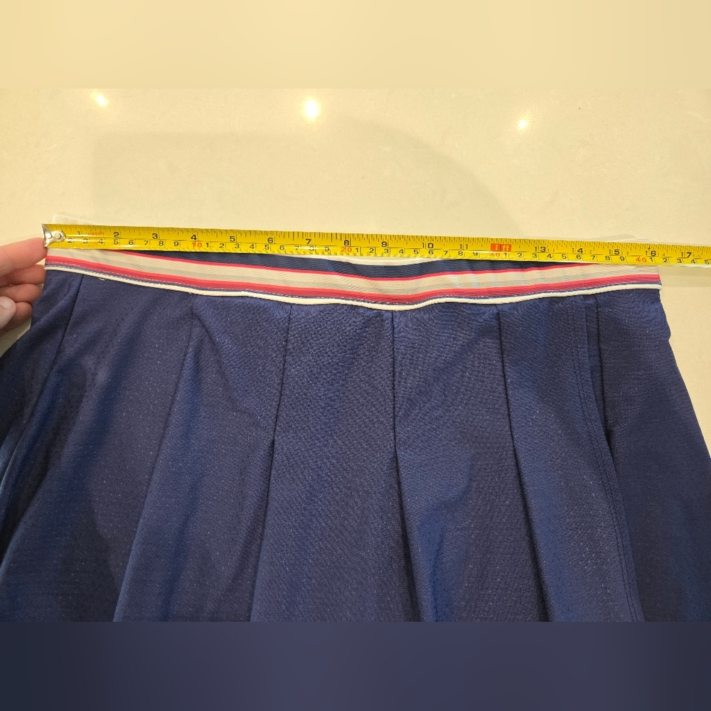 Lucky in Love Navy Skirt with Striped Waistband - Picture 10 of 12
